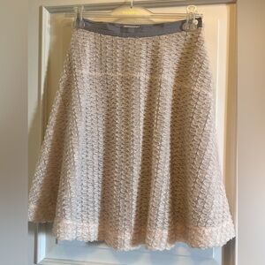 Chic Pink A-Line Smocked Skirt for Cocktail Events